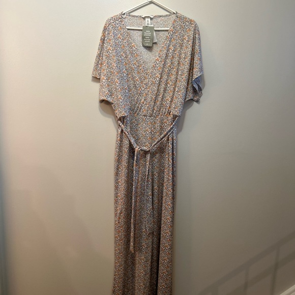 H&M Pants - Floral Jumpsuit, XL, H&M
